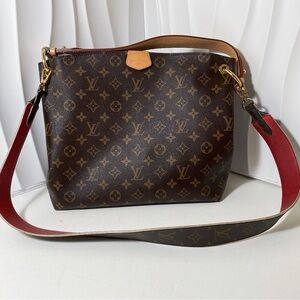 LOUIS VUITTON Graceful MM Hobo Bag Monogram Canvas